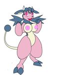  abstract_background anthro bovine breasts cattle cow female gb_of_bs horn mammal miltank nintendo nipples pink_eyes plain_background pok&#233;mon pok&#233;morph pok&eacute;mon simple_background solo tail thighs video_games white_background 