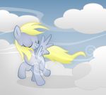  clouds cutie_mark dcpip derpy_hooves_(mlp) equine eyes_closed female feral friendship_is_magic hasbro horse mammal my_little_pony pegasus pony solo wings 