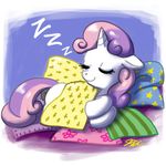  cub equine eyes_closed female feral friendship_is_magic hasbro horn horse john_joseco mammal my_little_pony pony sleeping solo sweetie_belle_(mlp) unicorn young 