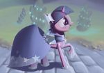  dress equine female feral friendship_is_magic grand_galloping_gala hasbro horn horse justdayside mammal my_little_pony pony solo stars twilight_sparkle_(mlp) unicorn 