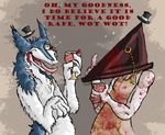  blood blue british clawed claws crossover cultured eyewear female fur hat humor invalid_tag male markings monocle monster pyramid_head raep_party rain_silves red seaweedprincess sergal silent_hill silent_hill_2 terribly_british top_hat video_games white white_fur 