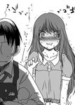  @_@ blush cooking fang fudanshi genshiken glasses greyscale hato_kenjirou madarame_harunobu monochrome multiple_boys otaku otoko_no_ko sakaki_imasato saliva sweat translated trembling 