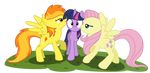  alpha_channel blush cutie_mark equine female feral fluttershy_(mlp) friendship_is_magic group hasbro horn kissing lesbian mammal muffinsforever my_little_pony pegasus plain_background spitfire_(mlp) transparent_background twilight_sparkle_(mlp) unicorn wings wonderbolts_(mlp) 