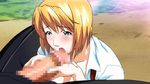  animated animated_gif blond_hair blonde_hair blue_eyes censored erogos fellatio gif licking love_fetish maki_daikichi oral orito_miku penis sai_tamako tongue 