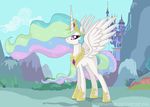  alicorn equine female feral friendship_is_magic hasbro horn horse mammal my_little_pony pegacorn princess_celestia_(mlp) rainbowjuice solo winged_unicorn wings 