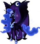  alicorn blue_nudi_branch cool_colors cutie_mark equine female feral friendship_is_magic hasbro hi_res horn mammal my_little_pony nightmare_moon_(mlp) plain_background princess princess_luna_(mlp) royalty solo white_background winged_unicorn wings 