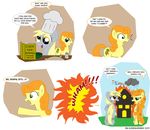  carrot_top_(mlp) comic cutie_mark derpy_hooves_(mlp) equine female feral fire friendship_is_magic gonzahermeg hasbro horse house mammal my_little_pony pegasus pony rain rainbow_dash_(mlp) wings 