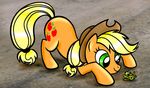  applejack_(mlp) equine female feral friendship_is_magic frog hasbro horse mammal my_little_pony pony unknown_artist 