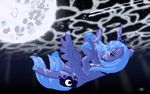  alicorn cool_colors crown crying cutie_mark drowning equine female feral friendship_is_magic hasbro horn horse lifesequencebreak mammal moon my_little_pony pony princess_luna_(mlp) solo tears water winged_unicorn wings 