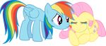  crying equine female feral fluttershy_(mlp) friendship_is_magic hasbro hi_res horse lesbian mammal my_little_pony pegasus rainbow_dash_(mlp) tears tongue unknown_artist wings 