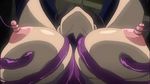  animated animated_gif bdsm bondage bound breast_grab breast_squeeze breasts grabbing large_breasts large_nipples lowres monster morino_yuuko source_request tentacle tentacle_and_witches tentacles 