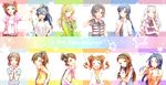  amami_haruka ameiro black_hair blonde_hair blue_eyes blue_hair bow brown_eyes brown_hair bunny doll futami_ami futami_mami ganaha_hibiki green_eyes hagiwara_yukiho hair_ribbon hairband hoshii_miki idolmaster idolmaster_(classic) kikuchi_makoto kisaragi_chihaya long_hair minase_iori miura_azusa multiple_girls necktie one_eye_closed ponytail red_eyes ribbon shijou_takane short_hair side_ponytail takatsuki_yayoi twintails v white_hair yellow_eyes 