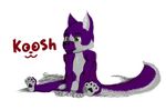  amalgum chibi cool_colors cute fur innocent invalid_tag koosh koosh-ball male plain_background purple purple_fur safe solo spread_legs spreading steggy white_background 