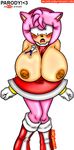  artie big_breasts breasts female hedgehog male mammal nipples plain_background sega size_difference sonic_(series) vkyrie warm_colors white_background 