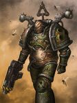  armor bolter bug chaos_(warhammer) chaos_space_marine gun highres insect lieqi_hun no_humans plague_marine solo warhammer_40k weapon 