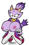  big_breasts blaze_the_cat breasts cat cool_colors feline female male mammal nipples plain_background sega size_difference sonic_(series) tail vkyrie white_background 