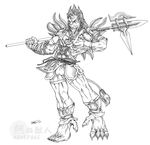  kimahri male monochrome muscles polearm ronso solo xkoshiji 