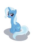  blue_body blue_hair cool_colors cutie_mark dcpip equine female feral friendship_is_magic hair hasbro horn horse long_hair mammal multi-colored_hair my_little_pony plain_background pony purple_eyes short_hair sitting solo trixie_(mlp) two_tone_hair unicorn white_background white_hair 