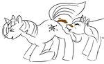  cutie_mark equine f&aelig;ces feces female feral friendship_is_magic hasbro horn lesbian mammal monochrome my_little_pony scat trixie_(mlp) twilight_sparkle_(mlp) unicorn wryn 