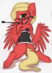  bridle equine fan_character female mammal marsminer my_little_pony pegasus riding_crop saddle solo whip wings 