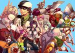  6+boys antonio_lopez ass bad_id bad_pixiv_id bare_shoulders barnaby_brooks_jr black_hair blonde_hair blue_eyes blue_hair blue_rose_(tiger_&amp;_bunny) bob_cut boots breasts brown_eyes brown_hair cabbie_hat chinese_clothes cleavage dark_skin detached_sleeves dragon_kid earrings elbow_gloves epaulettes everyone facial_hair facial_mark fire_emblem_(tiger_&amp;_bunny) glasses gloves goatee green_eyes green_hair gun hairband hat heart helmet high_heels horns huang_baoling ivan_karelin jacket jake_martinez jetpack jewelry kaburagi_t_kotetsu karina_lyle keith_goodman kriem lipstick mad_bear_(tiger_&amp;_bunny) makeup medium_breasts multicolored_hair multiple_boys multiple_girls nathan_seymour necklace necktie one_eye_closed origami_cyclone pink_hair power_armor power_suit red_jacket rimuro rock_bison shoes short_hair shorts shuriken sky_high spandex stubble stuffed_animal stuffed_toy superhero tattoo thigh_boots thighhighs tiger_&amp;_bunny two-tone_hair waistcoat weapon yuri_petrov 