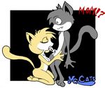  anthro cat child dialog dialogue english_text feline fellatio female grey_body incest kneeling leo_(vg_cats) leos_mom_(vg_cats) male mammal mother nude oral oral_sex parent penis sex shostyle son straight text vg_cats webcomic yellow_body young 