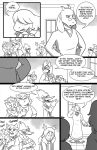  2018 alphys anthro boss_monster caprine clothed clothing comic deltarune dialogue digital_media_(artwork) english_text eyewear female fur glasses goat hair horn human kris_(deltarune) lizard long_ears lynxgriffin male mammal reptile scalie simple_background susie_(deltarune) teeth text toriel undertale video_games 