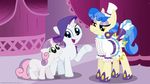  earth_pony equine female friendship_is_magic hasbro hat my_little_pony rarity_(mlp) sapphire_shores_(mlp) smile sweetie_belle_(mlp) unicorn 