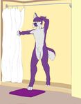  anthro balls canine fur hair koosh koosh-ball looking_at_viewer male mammal nude open_mouth purple purple_body purple_fur purple_hair sheath shower solo startled steggy surprise surprised tasteful wet 