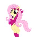  equine female fluttershy_(mlp) friendship_is_magic green_lantern green_lantern_(series) hair hasbro horse mammal my_little_pony pegasus pink pink_hair pink_lantern pony solo star_sapphire warm_colors wings 