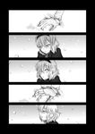  alice_margatroid comic from_side greyscale hands monochrome mowsovsky profile short_hair touhou turning_head upper_body wrist_cuffs 