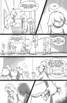  2018 alphys anthro boss_monster caprine clothed clothing comic deltarune dialogue digital_media_(artwork) english_text eyewear female fur glasses goat hair horn human kris_(deltarune) lizard long_ears lynxgriffin male mammal reptile scalie simple_background susie_(deltarune) teeth text toriel undertale video_games 