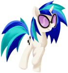  blue_hair cool_colors cutie_mark equine eyewear female feral friendship_is_magic hair hasbro horn horse long_hair mammal multi-colored_hair my_little_pony plain_background raised_hoof short_hair solo sunglasses tail transparent_background two_tone_hair unicorn unknown_artist vinyl_scratch_(mlp) white_body 