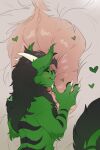 &lt;3 absurd_res ambiguous_gender anal anthro anus anus_lick black_body black_fur black_markings blush blush_lines butt butt_focus claws claws_out dragon duo eyes_closed fluffy fluffy_tail fur furred_dragon green green_body green_fur hair hi_res horn kazin kissing licking macro mane mane_hair markings micro oral pawpads paws rimming sex size_difference smile smooching striped_markings stripes tail tail_tuft tongue tongue_out tuft voraciousollie white white_body white_fur