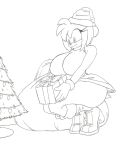 amy_rose anthro big_breasts boots breasts christmas clothed clothing eulipotyphlan female footwear handwear hedgehog hi_res high_heels holidays huge_breasts krocialblack mammal sega shoes smile sonic_the_hedgehog_(series) thick_thighs