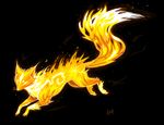  fire fire_fox fox jumping mammal solo vengefulspirits 