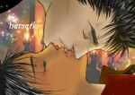  1boy 1girl berserk black_hair candle casca_(berserk) close-up closed_eyes commentary_request copyright_name dark-skinned_female dark_skin guts_(berserk) hetero kame_(jeycobsry) kiss lying red_shirt shirt short_hair spiked_hair 