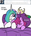  alcohol alicorn bed berry_punch_(mlp) equine female friendship_is_magic hasbro horse my_little_pony pony princess_celestia_(mlp) unknown_artist wine 