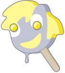  ambiguous_gender blimpslap blonde_hair candy derp derpy_hooves_(mlp) face friendship_is_magic grey_body gumdrops hair hasbro ice_cream lollipop melting my_little_pony solo stick yellow_eyes 