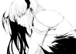  bad_id bad_pixiv_id banned_artist bat_wings greyscale head_wings lips long_hair monochrome morrigan_aensland s_tanly solo transparent_background vampire_(game) wings 
