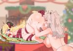  2girls ahoge animal_ears anus anus_peek apple ass ass_grab bare_legs barefoot blonde_hair blush breasts cunnilingus curled_horns ear_piercing feet food fruit grabbing_another&#039;s_ass grey_eyes grey_hair groping hair_ornament hands_on_ass heart heart-shaped_pupils hololive horns large_breasts licking lion_ears lion_girl lion_tail long_hair moral_cacoethes multiple_girls nude open_mouth oral piercing purple_eyes pussy pussy_juice sheep_girl sheep_horns sheep_tail shishiro_botan soles symbol-shaped_pupils tail toes tongue tsunomaki_watame uncensored virtual_youtuber yuri 