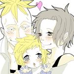 baby con_potage family genderswap hug if_they_mated lowres marco marco_(one_piece) one_piece portgas_d_ace 