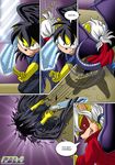  black_hair dialog english_text hair male red_eyes sega sonic_(series) sword text unknown_artist violence weapon white_hair wings 