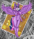 absurd_res anthro book breasts cutie_mark equid equine feathers female friendship_is_magic genitals hair hasbro heartlessangel3d hi_res horn mammal my_little_pony nipples nude purple_body purple_eyes purple_feathers purple_hair pussy smile solo teeth twilight_sparkle_(mlp) winged_unicorn wings