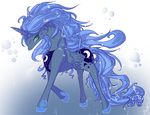  alicorn blue_eyes blue_hair cool_colors cutie_mark equine female feral friendship_is_magic hair hasbro horn mammal my_little_pony pegacorn pikachu344 princess_luna_(mlp) solo unknown_artist wild_hair winged_unicorn wings 