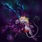 crystal fantasy felid feline illustration lion mammal pantherine