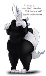14:23 2020 4_fingers anthro aquatic_dragon asking_for_help asking_viewer belly big_belly biped black_clothing black_legwear black_leotard black_stockings black_text black_thigh_highs blue_body blue_countershading blue_eyes blue_fins blue_markings clothed clothed_anthro clothed_female clothing colored countershade_crotch countershading digital_drawing_(artwork) digital_media_(artwork) dragon ellipsis english_text exclamation_point eye_markings eyelashes female female_anthro fin fingers front_view full-length_portrait furgonomics generation_2_pokemon legendary_pokemon legwear leotard looking_at_viewer lugia marine markings nintendo open_mouth overweight overweight_anthro overweight_female pigeon_toed pokemon pokemon_(species) pokemorph portrait pupils question_mark shaded shadow simple_background solo standing stirrup_stockings stockings stuttering tail tail_fin text thatoneaceguy thigh_highs three-quarter_view toeless_legwear toeless_stockings tsundere white_background white_body