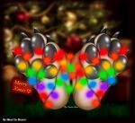 anthro cain_the_dingo canid canine canis christmas christmas_decorations christmas_lights dingo feet foot_focus hi_res holidays male male/male mammal nharita-chan pawpads paws solo tag