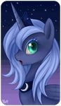  alicorn blue_eyes blue_hair cool_colors crown equine female feral friendship_is_magic hair hasbro horn horse mammal mn27 my_little_pony pegacorn pony princess_luna_(mlp) solo winged_unicorn wings 