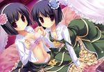  black_hair bra cleavage dengeki_hime midori_no_umi open_shirt panties rikuno short_hair sorane underwear undressing yukie 